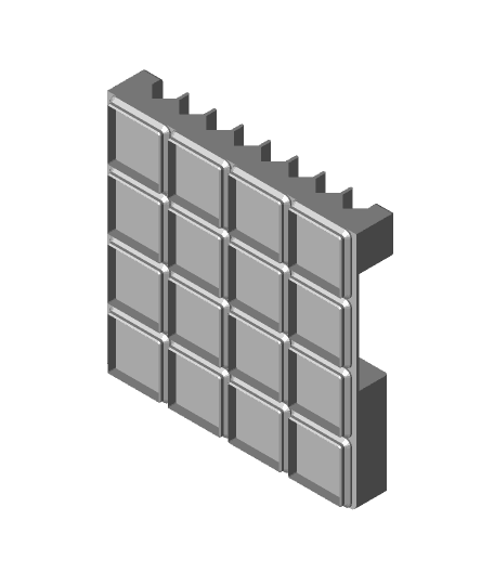 Gridfinity Drawer friendly screwdriver tray 3d model