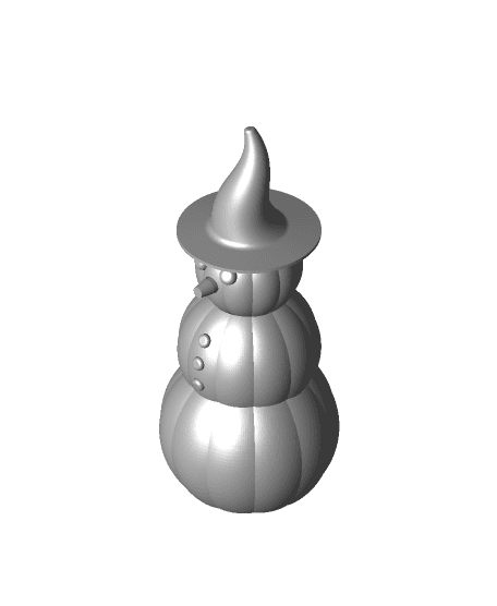 Articulated Pumpkin Snowman Fidget 3d model