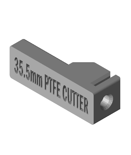 BIQU B1 Hot-end PTFE 35.5mm CUTTER 3d model
