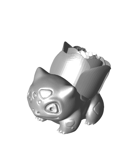 Bulbasaur With Rose by Hugo_BSQT full viewable 3d model