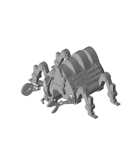 FHW: Server unit large horn beetle simple print (BoD) 3d model