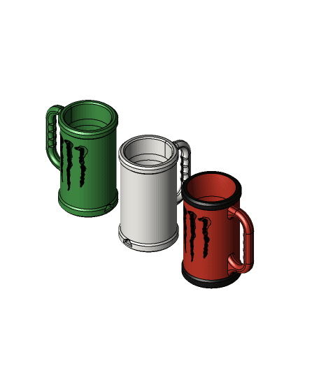 Kyle Cup V5 - NEW DESIGN - Chad Chalice - Stimulant Stein - Monster Energy Drink Can Cup 3d model
