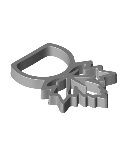 Leaf Napkin Ring by ChelsCCT (ChaosCoreTech) full viewable 3d model