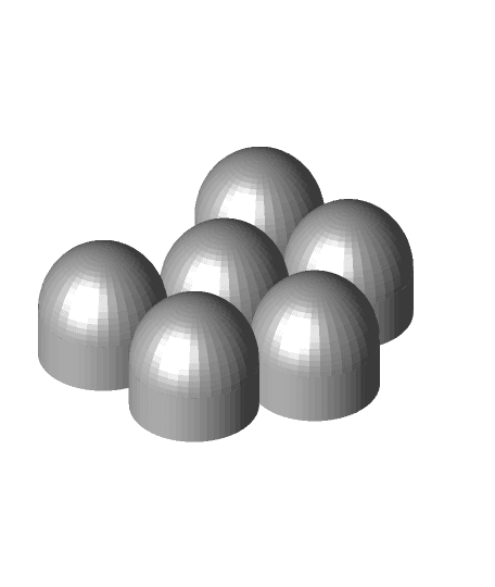 Tennis Ball Stencil (blank x6).stl 3d model