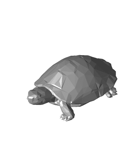 Low Poly Turtle by Mandalorian full viewable 3d model