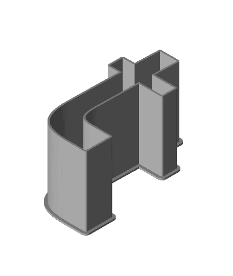LATIN SMALL LETTER T, nestable box (v1) 3d model