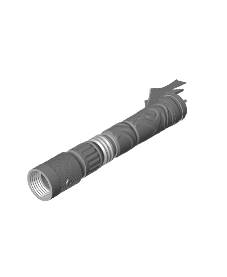 Print in Place Collapsible Jedi Lightsaber Concept 11 3d model