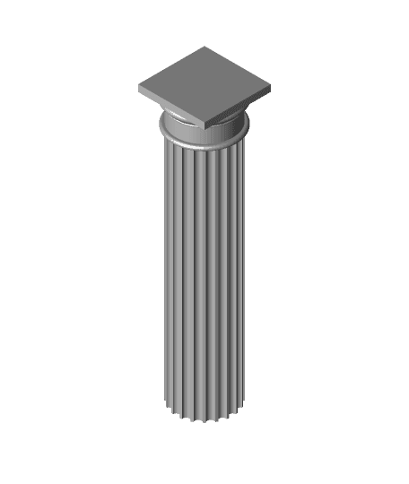 Ancient Greek Doric Column by thepfrank full viewable 3d model