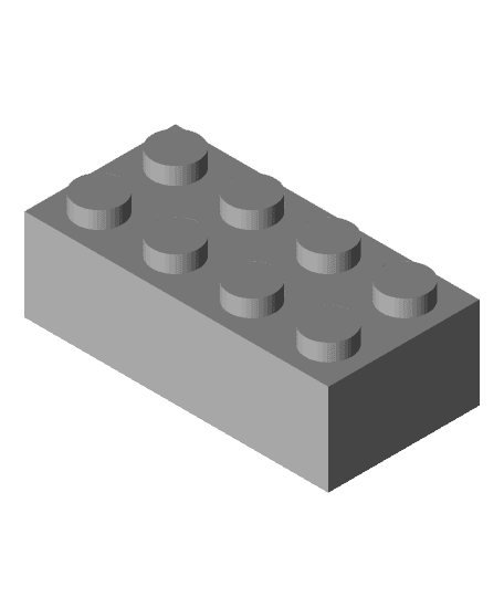 Lego Brick 4x2 3d model
