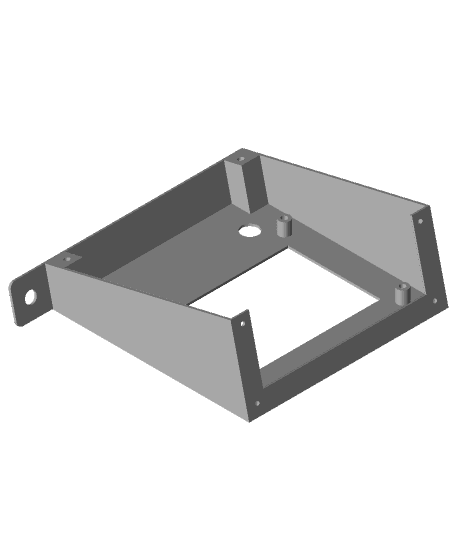 Two piece Mega Zero enclosure for Creality v4 board or SKR Mini-E3 3d model