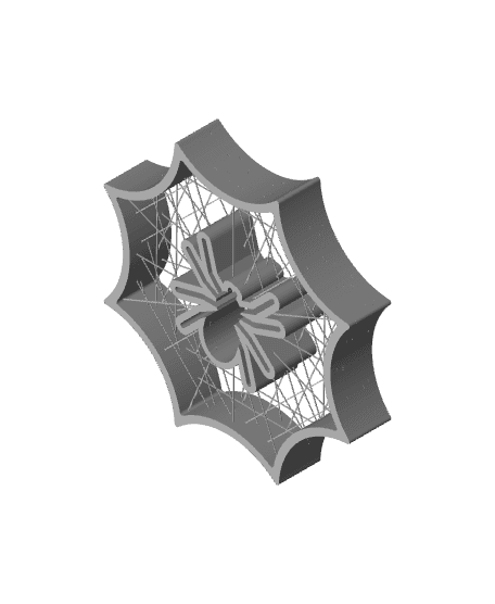 Spider Web String Art 3d model