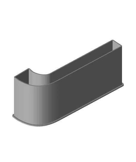 LATIN CAPITAL LETTER J, nestable box (v1) by PPAC full viewable 3d model