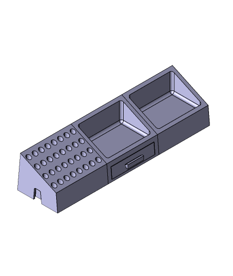 Modular Desk Organizer 3d model