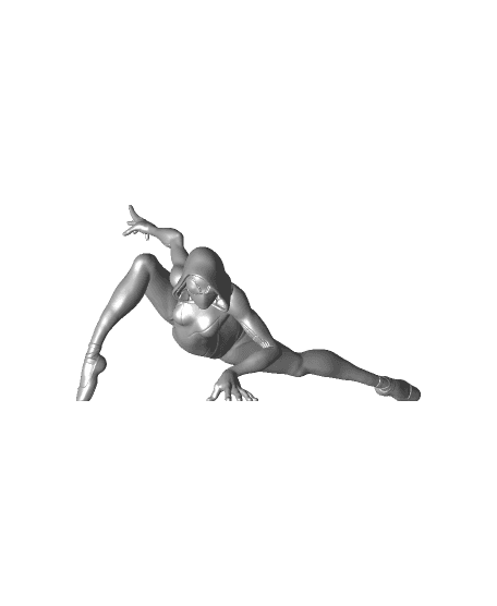 Spider Gwen - Landing pose - Spiderman - Fan Art 3d model