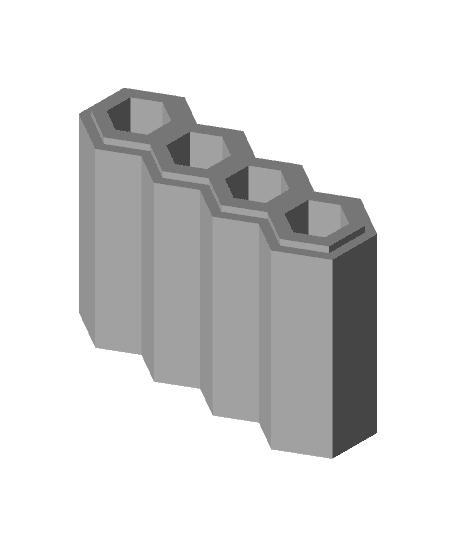 Stackable AAA Battery Holder 3d model