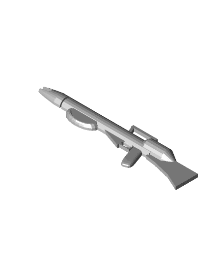 Zentradi Rifle for Matchbox 3 3/4" action figures 3d model