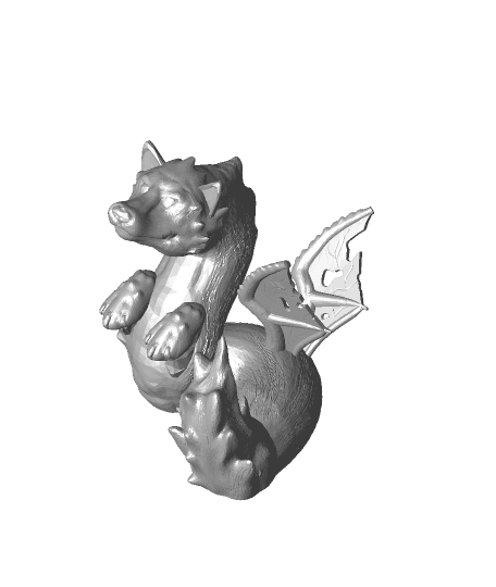 Calibration Baby Wolf-Dragon 3d model