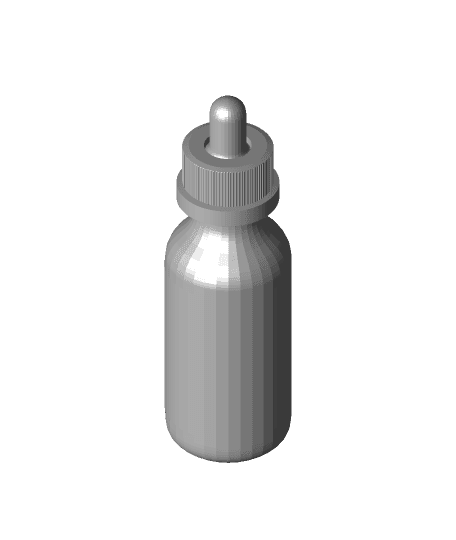 60ml Vape Drip Bottle 3d model