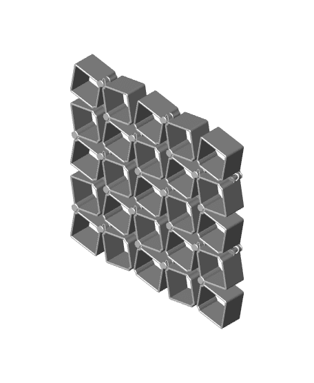 Auxetic Cubes // 30mm 5x5 3d model