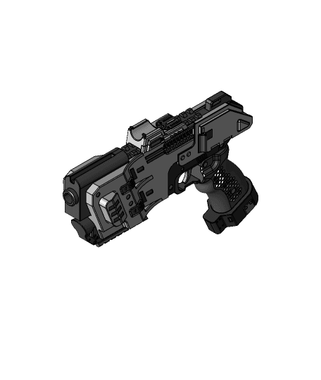 Planetside 2 NSO U-100 Lastly Static Model Prop Handgun 3d model