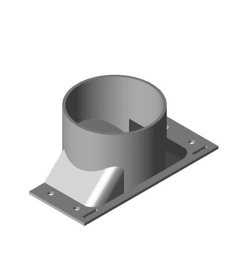 Dust Collection Port for Rigid Table Saw TS3650 3d model
