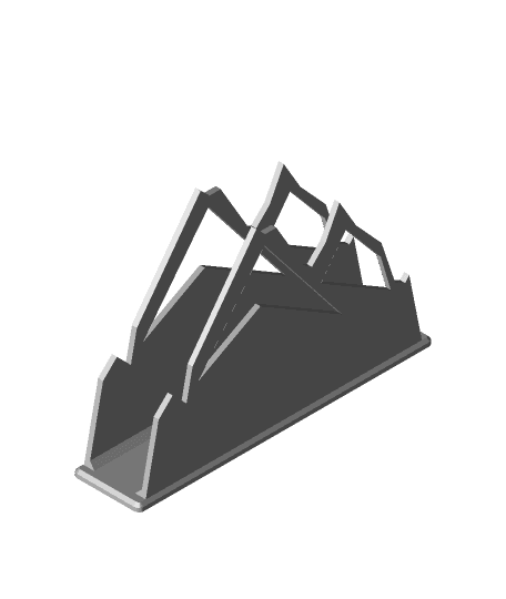 napkin holder mountain shape 3d model