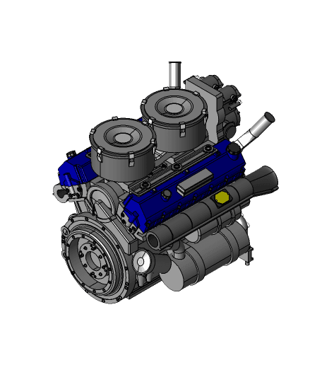 V8 Tiger Engine 3d model