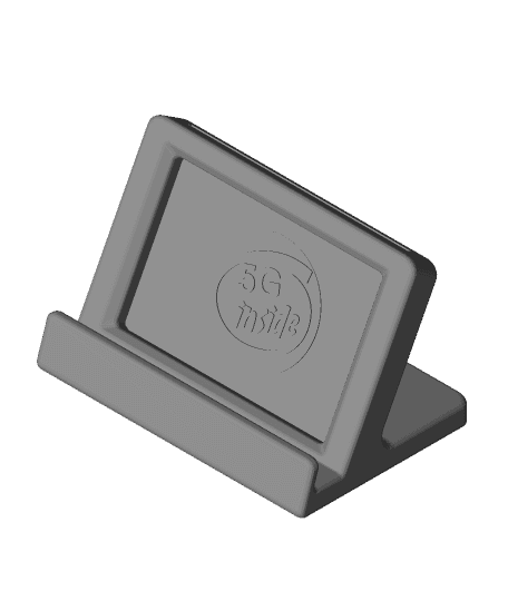 Vaccine holder with 5g inside Phone Stand by Michael_Espinosa full viewable 3d model