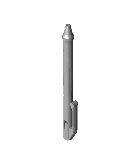 Bolt-Action Pen with Side Clip by Gareth42 full viewable 3d model