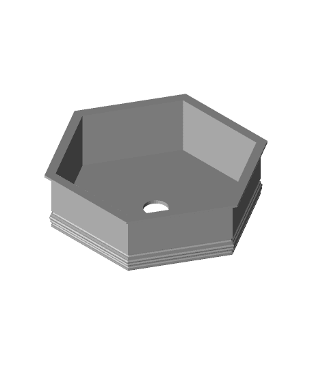 Hexagonal pot v3.stl by Noah B full viewable 3d model