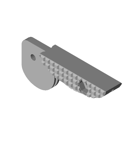 Folding Utility Knife with carabiner lock (Recreation) 3d model