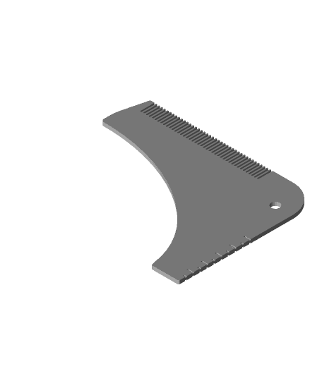 Shallow Cut Beard Shaping Tool 3d model