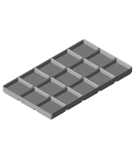 Gridfinity Modified 3x5x15 by yellow.bad.boy full viewable 3d model