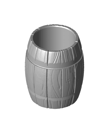Wood Barrel Can Insulator (Blank Can Cup Remix) 3d model