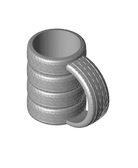 Remix of Blank Can Cup RETURNS! Tires 3d model