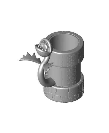 Remix of Blank Can Cup RETURNS! piranha plant mario pipe 3d model