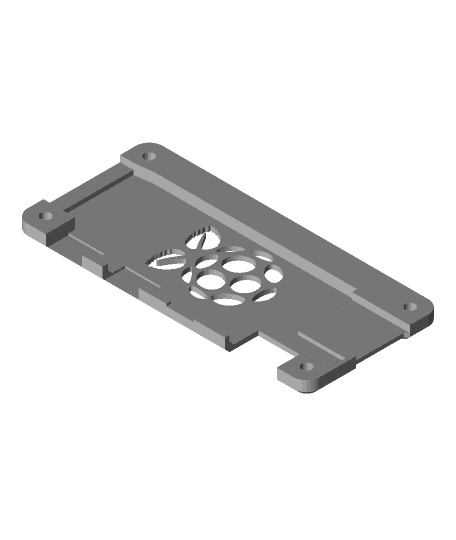 Utra-slim Raspberry Pi Zero 2 W snapin case for 2020 profiles 3d model