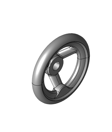 DIN 950 Cast Iron - Aluminum, Spoked Handwheels, with or without Handle 3d model