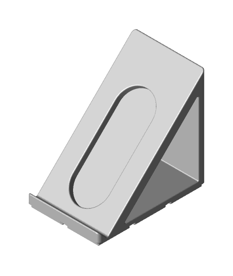 Gridfinity Phone holder 45 degrees Posocket compliant 3d model
