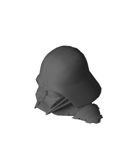 Darth Vader Bust - One Piece by KniRider full viewable 3d model