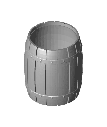 Glass In A Barrel by 3DIYOriginal full viewable 3d model