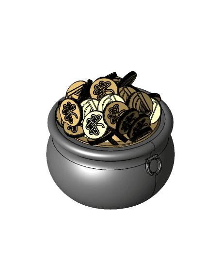 Pot O Gold - Stash Container 3d model