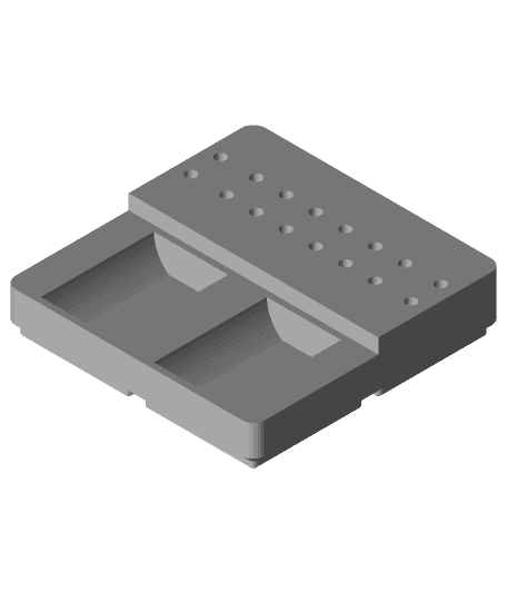 Dremel Bit Holder Version 2 - Gridfinity 3d model