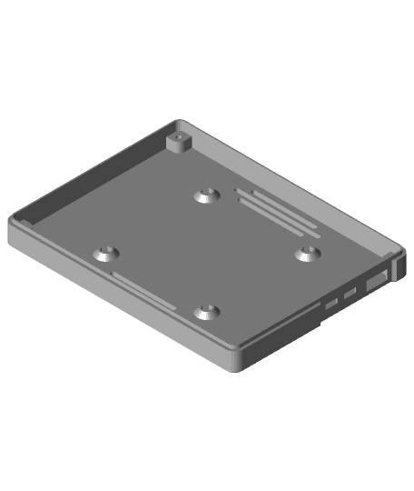 7" Touch Display Case for Raspberry Pi 3 B+ 3d model