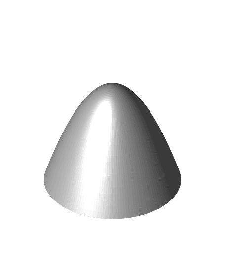 Toilet Bolt Cap (Parametric - Fusion 360) 3d model