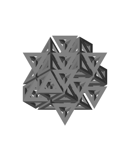 Octahedra and tetrahedra 3d model