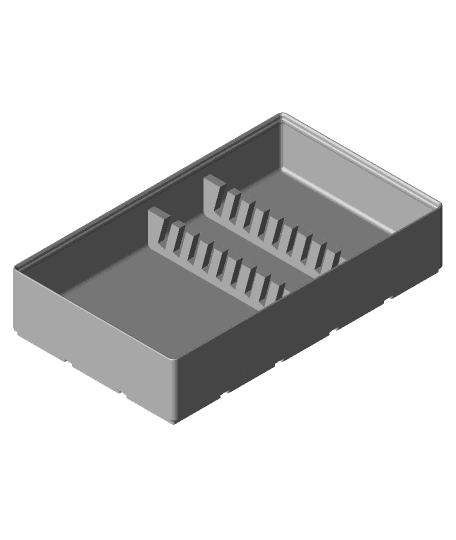 Gridfinity Harbor Freight Pittsburgh SAE and Metric 32 pc Combination Wrench Set Holder by willindiana full viewable 3d model