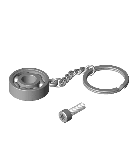 ball bearing key ring.stl 3d model