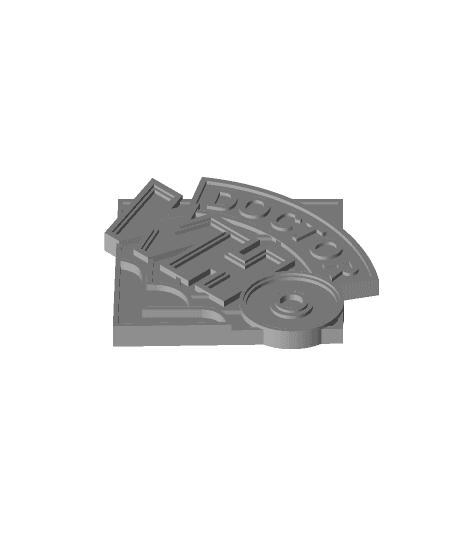 Doctor who key chain 3d model