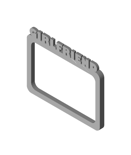 Picture Frame Girlfriend - Valentine's Day 3d model